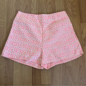 Embroidered high waist shorts